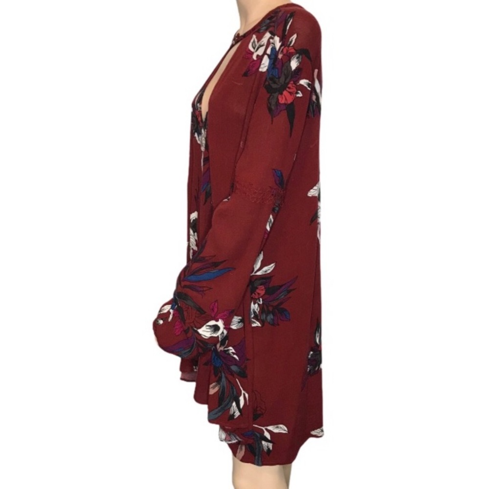 Free People Tree Swing Oversize Maroon Dress - Picture 4 of 11
